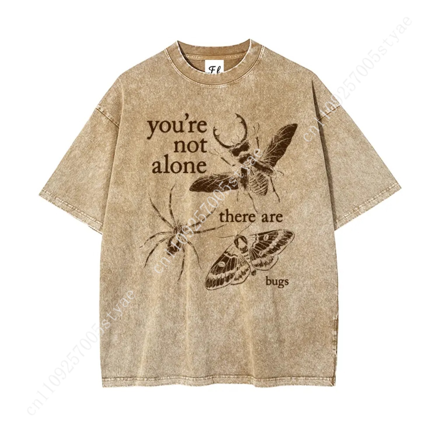 Quilt Cotton Summer - You're Not Alone, There Are Bugs