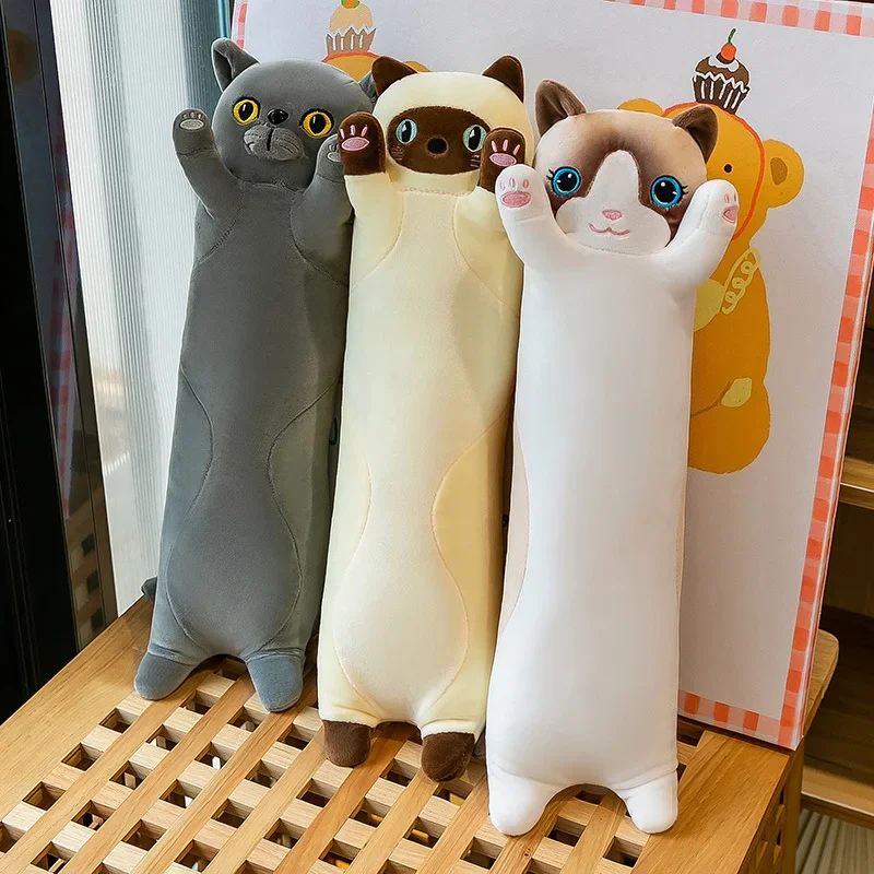 Bolster Pillow Long - 50~110cm Squishy Cat Long Doll Plush