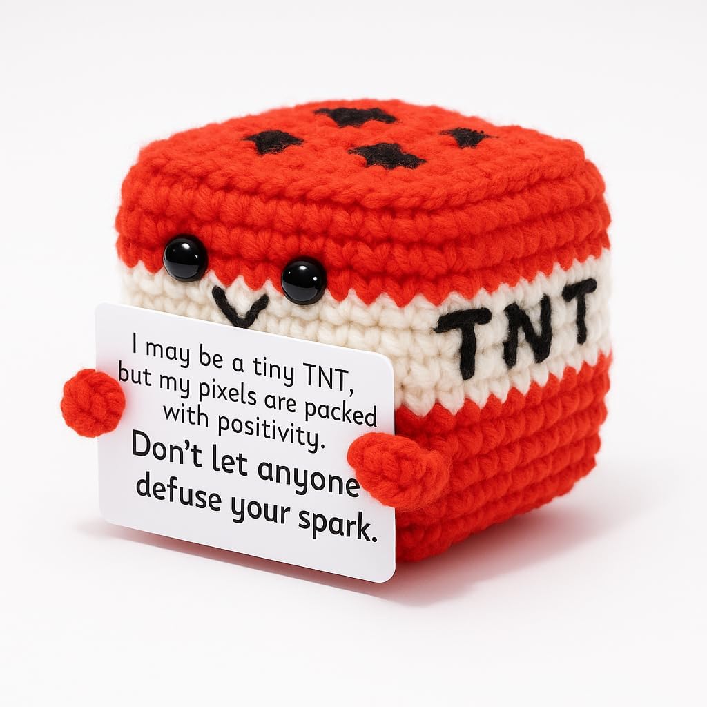 Home And Textiles Today - Crochet Emotional Support Small Square Desktop