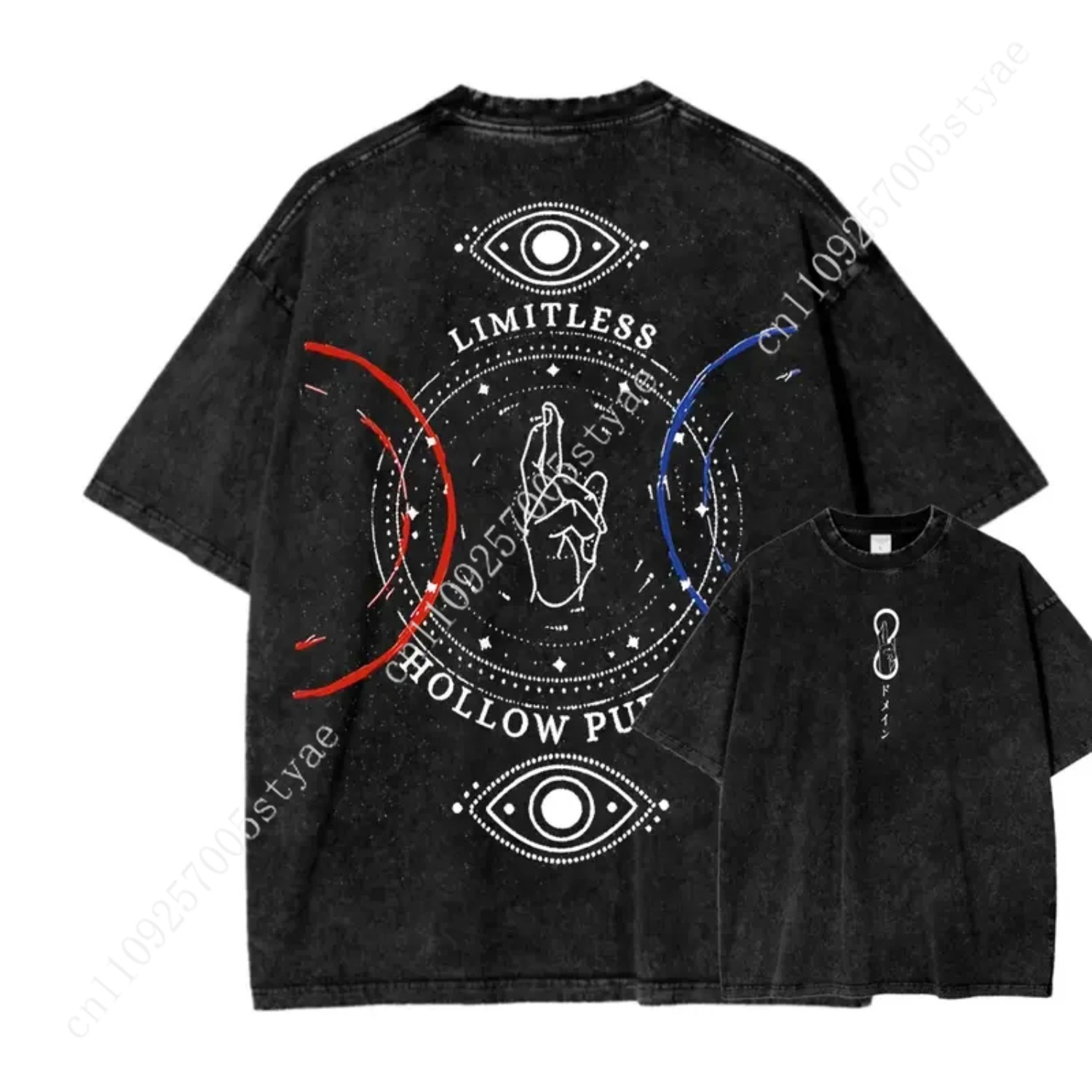 Quilt Cotton Summer - Anime Gojo Satoru Print T-shirt Men