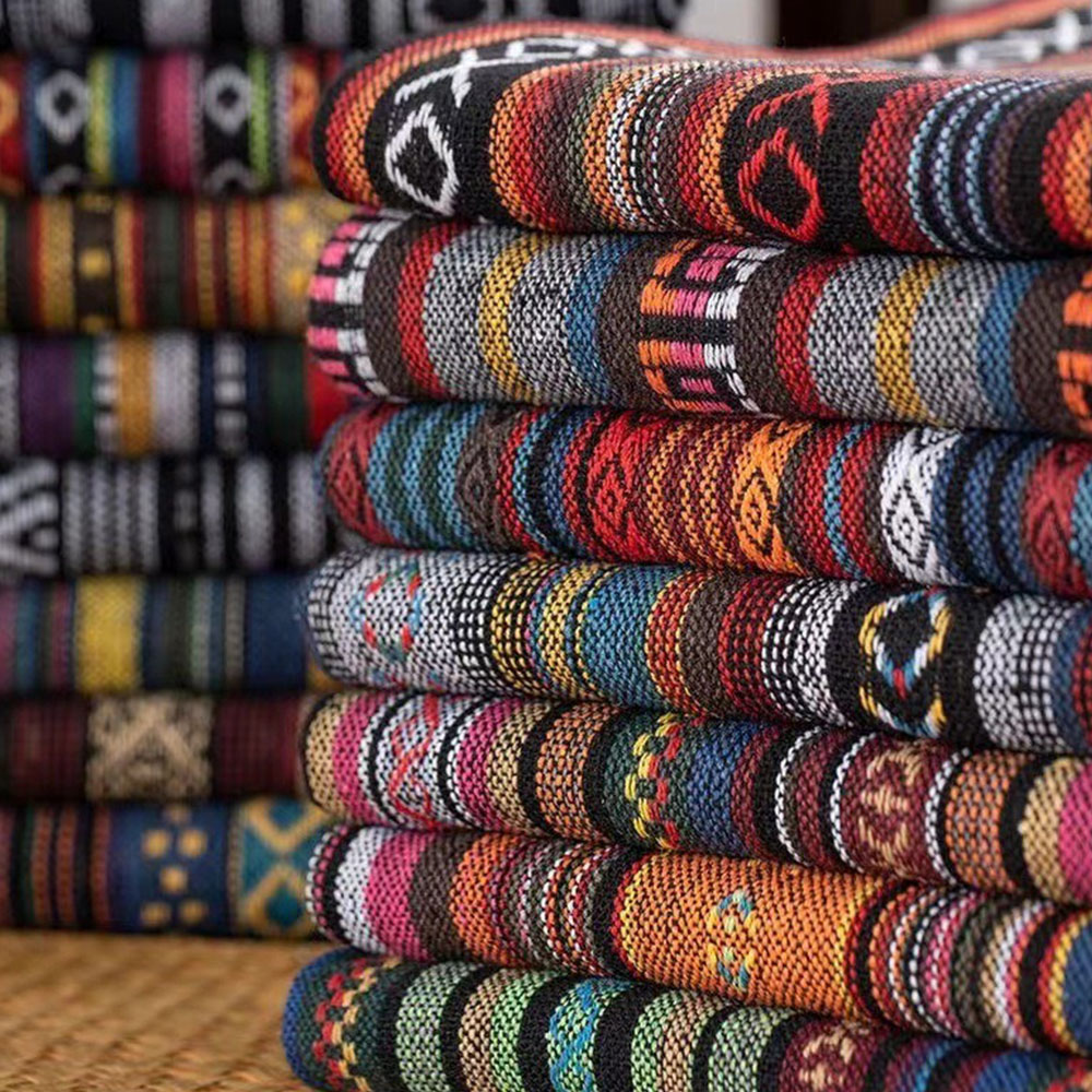 Linum Home Textiles - Ethnic Bag Curtain Cotton Linen Fabric