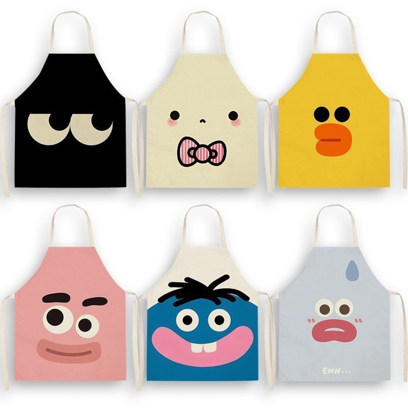 Linum Home Textiles - Cute cartoon fabric sleeveless home apron