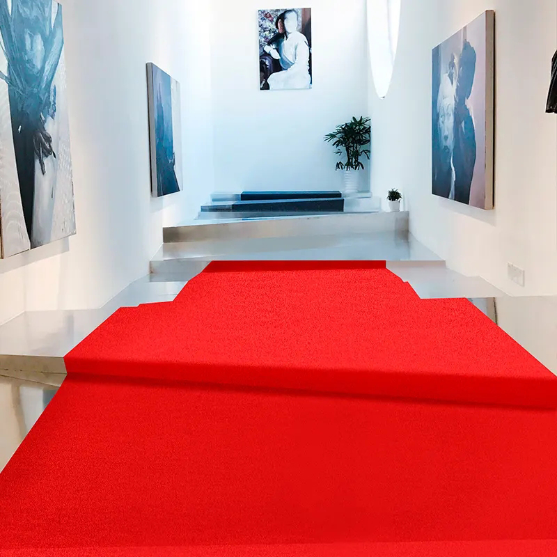 Home Textiles Exhibition - Red Wedding Carpet Thick Material Used