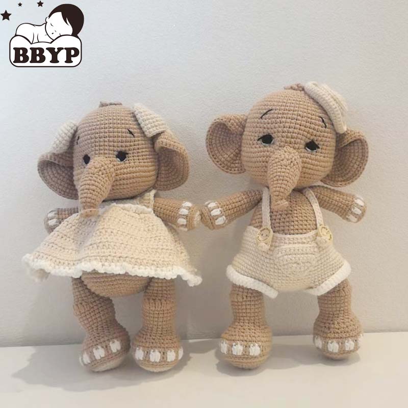 Home And Textiles Today - Handmade Crochet Elaphant Plush Amigurumi Animal