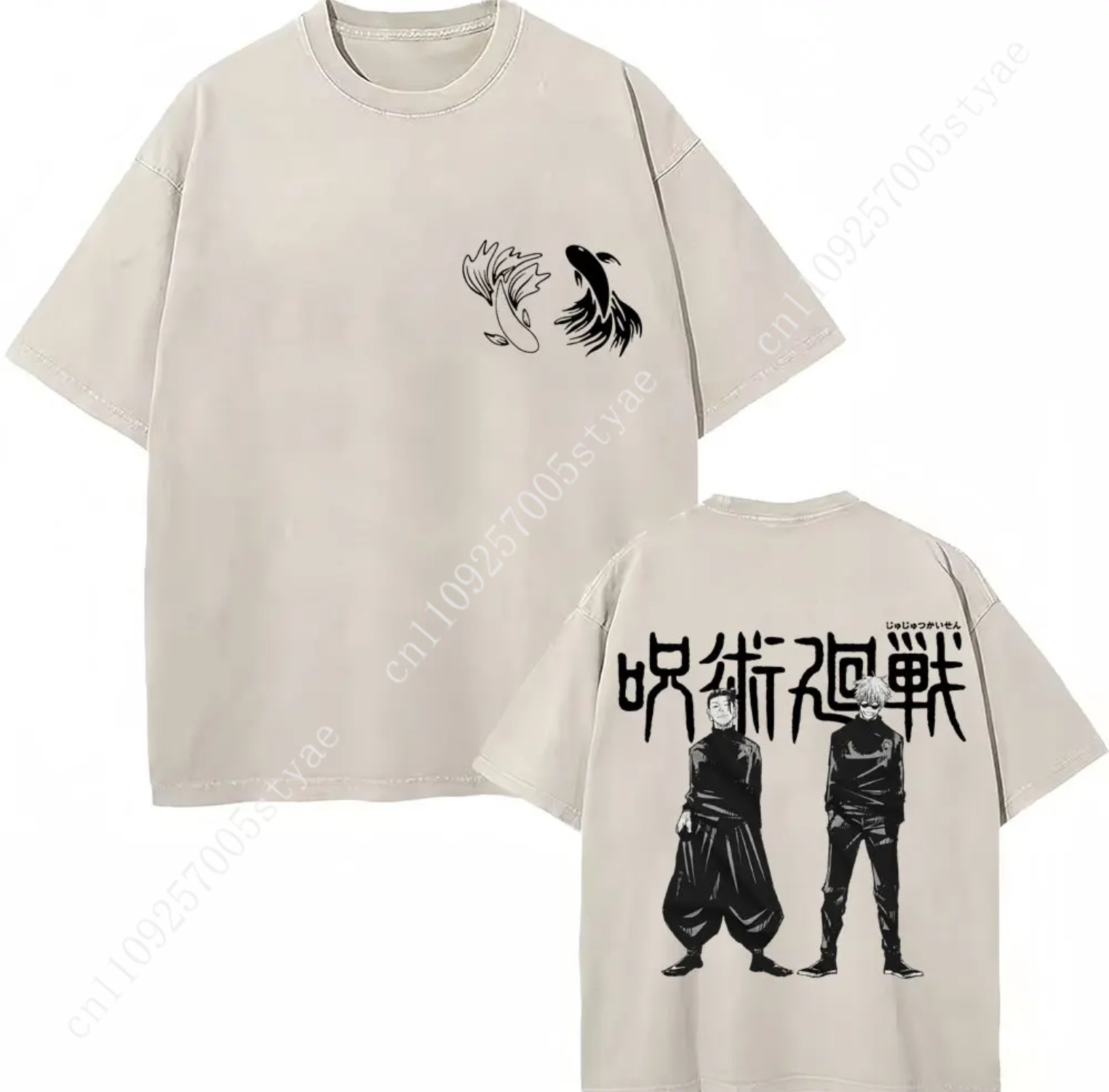 Quilt Cotton Summer - Japan Anime Jujutsu Kaisen Washed T