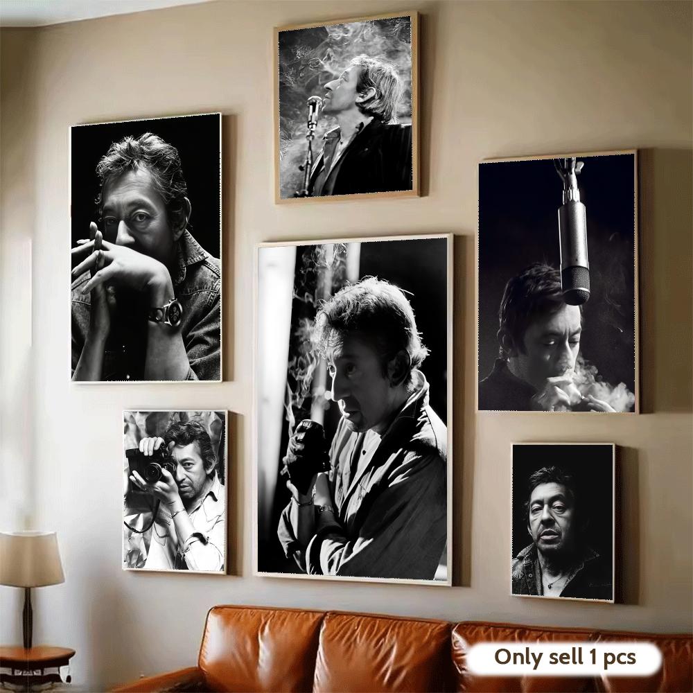 Home Textiles France - French Singer S-Serge Gainsbourg Poster Waterproof
