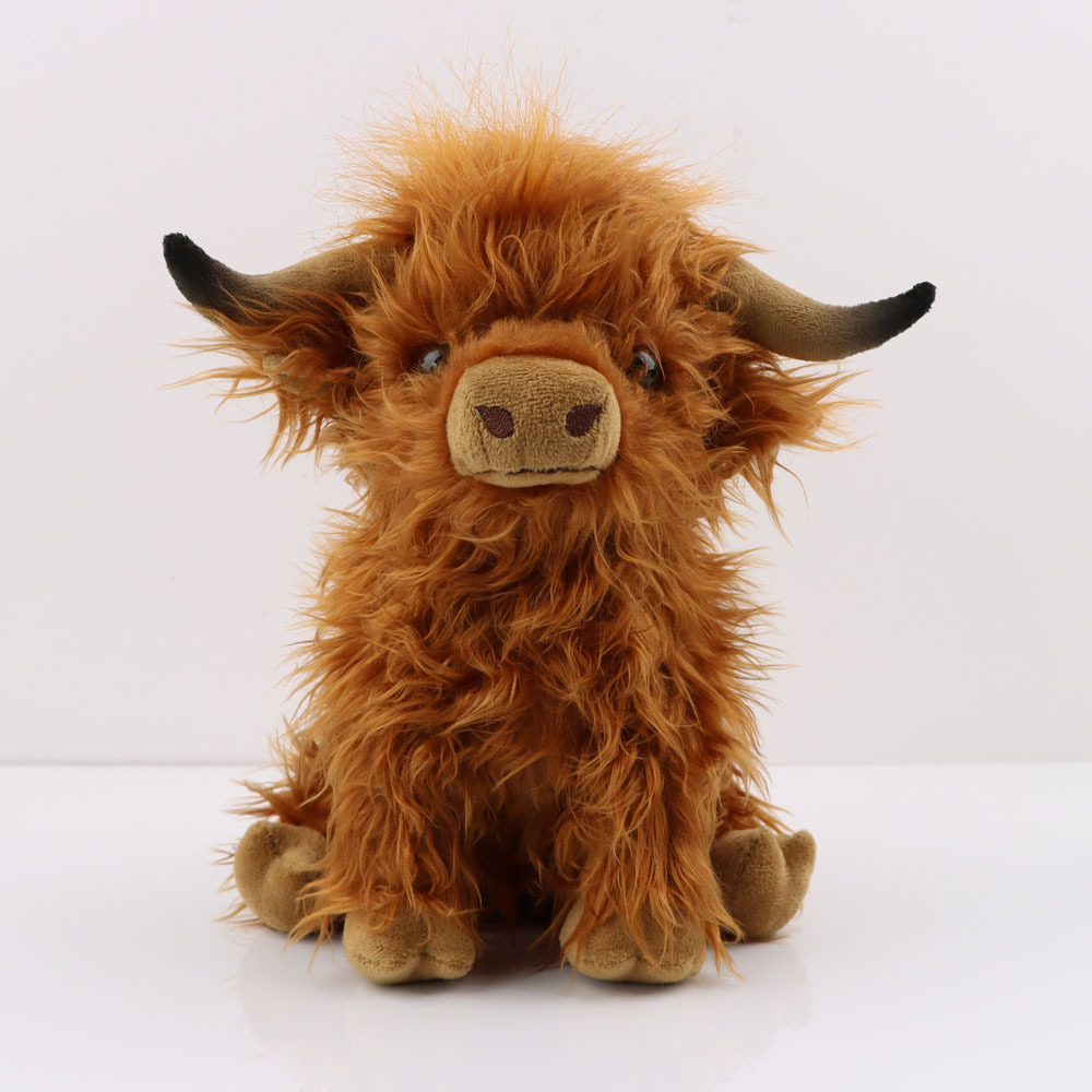 Bolster Pillow Long - Highland Cow Plush Toy - Adorable