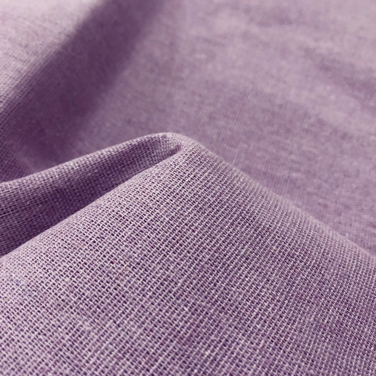 Linum Home Textiles - 50x150cm Solid Color Linen Cotton Fabric