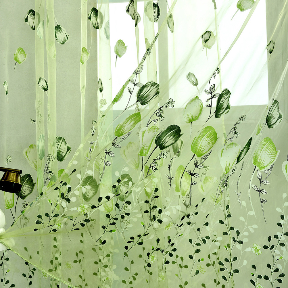 Curtain Sheer Voile - 100 X200cm Voile Curtains Doorway Sheer