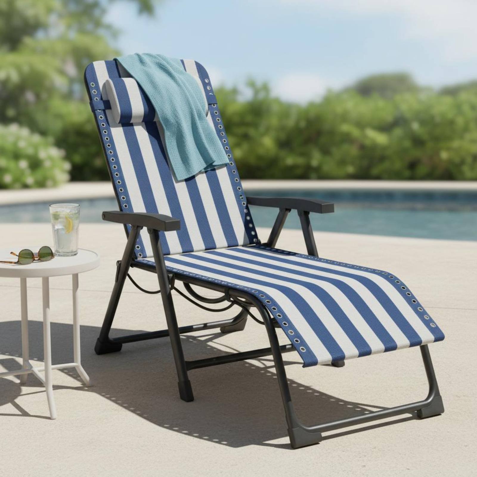 Home Textiles Usa - Recliner Textile Panel Striped Recliner Sling