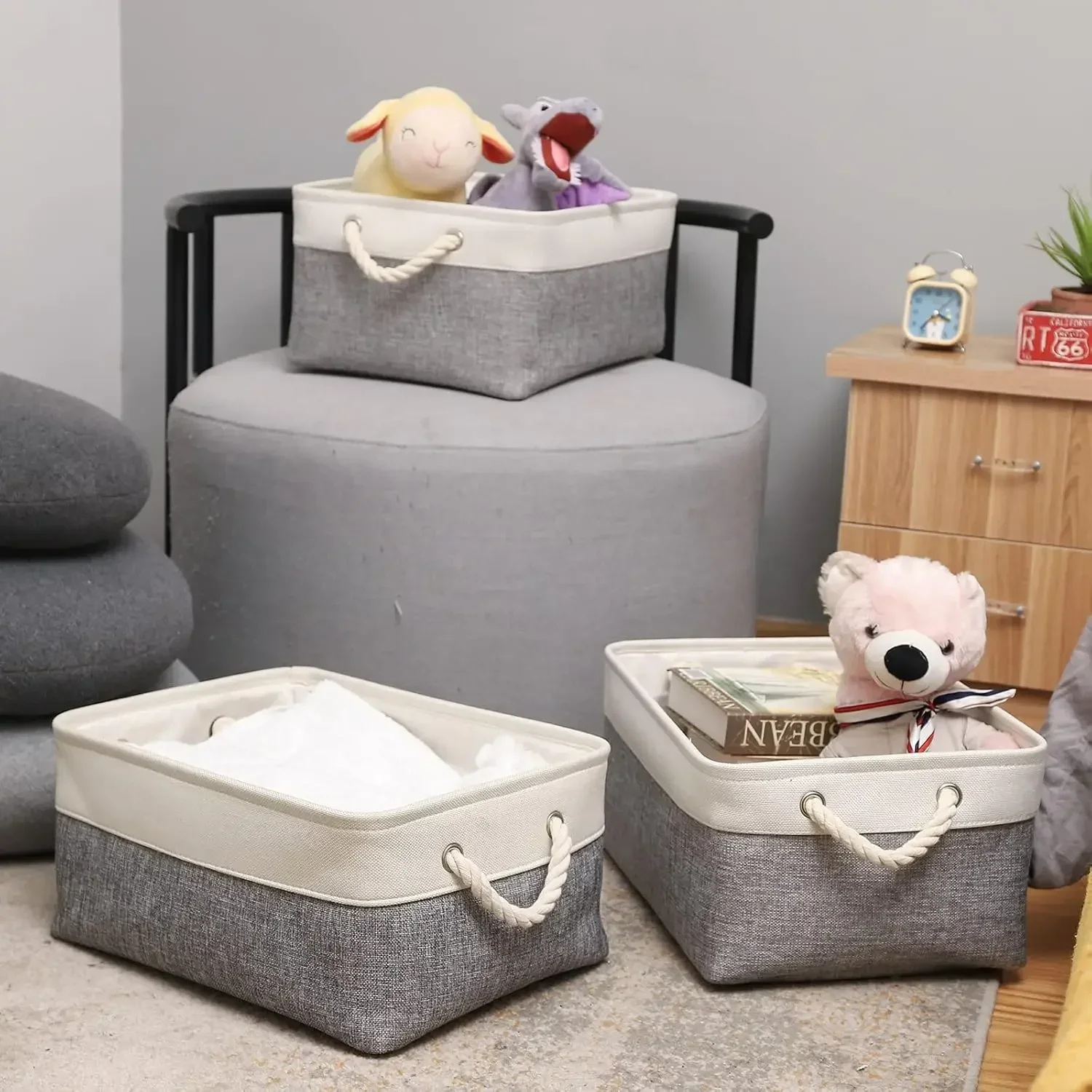 Foldable Linen Storage Basket  - đánh giá và giá Linum Home Textiles