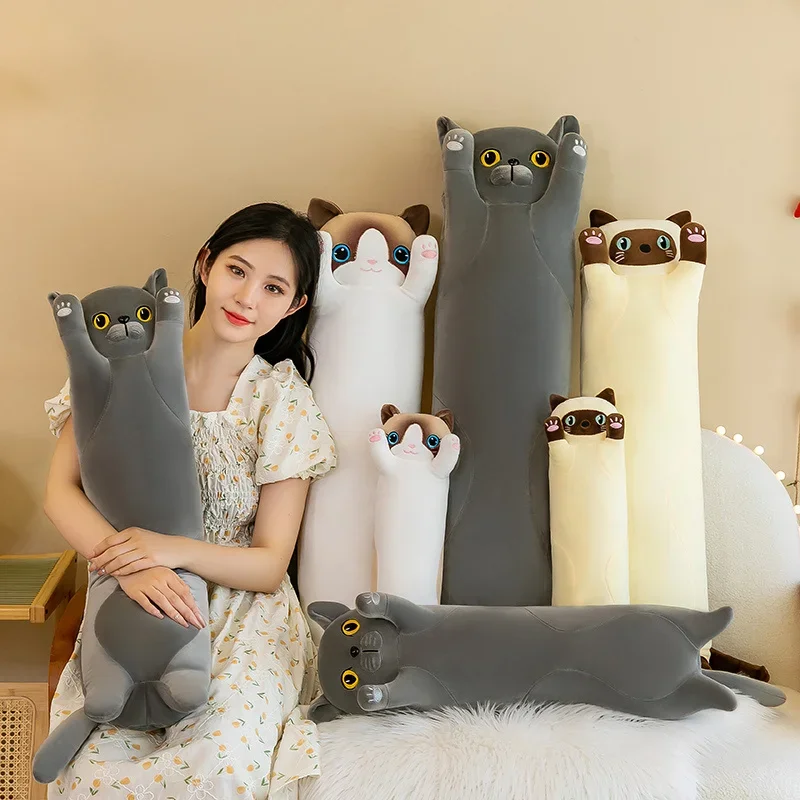 50~110cm Squishy Cat Long Doll - đánh giá và giá Bolster Pillow Long