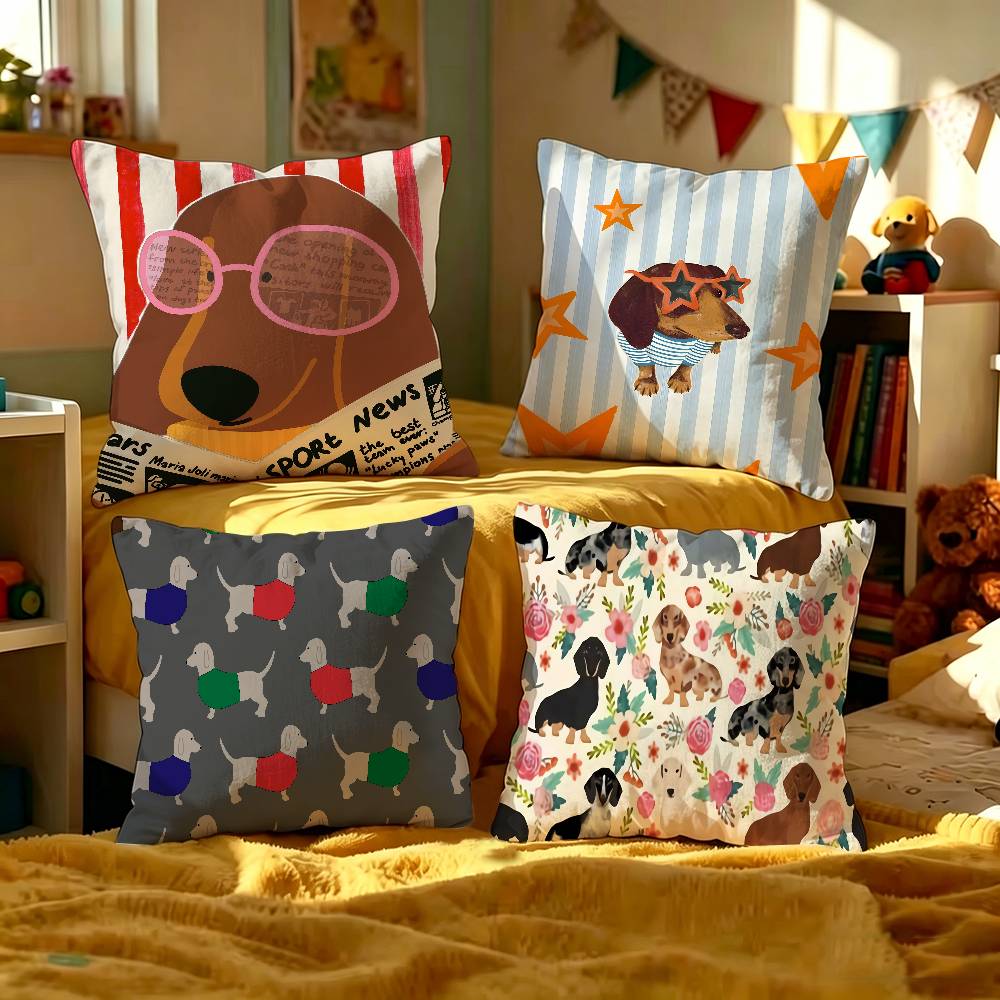 Sausage Dog Dachshund cute Pil - đánh giá và giá Home Textiles And Furnishing