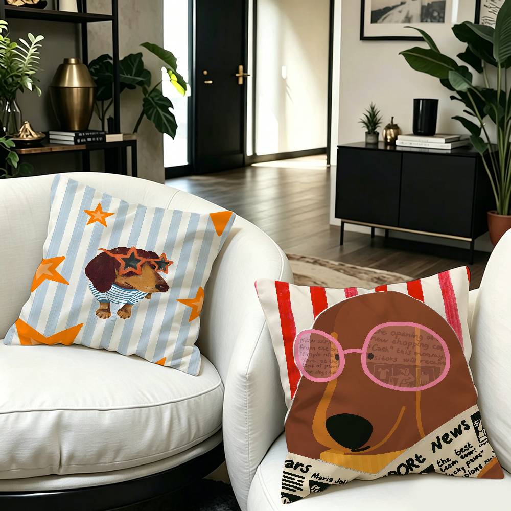 Sausage Dog Dachshund cute Pil - đánh giá và giá Home Textiles And Furnishing