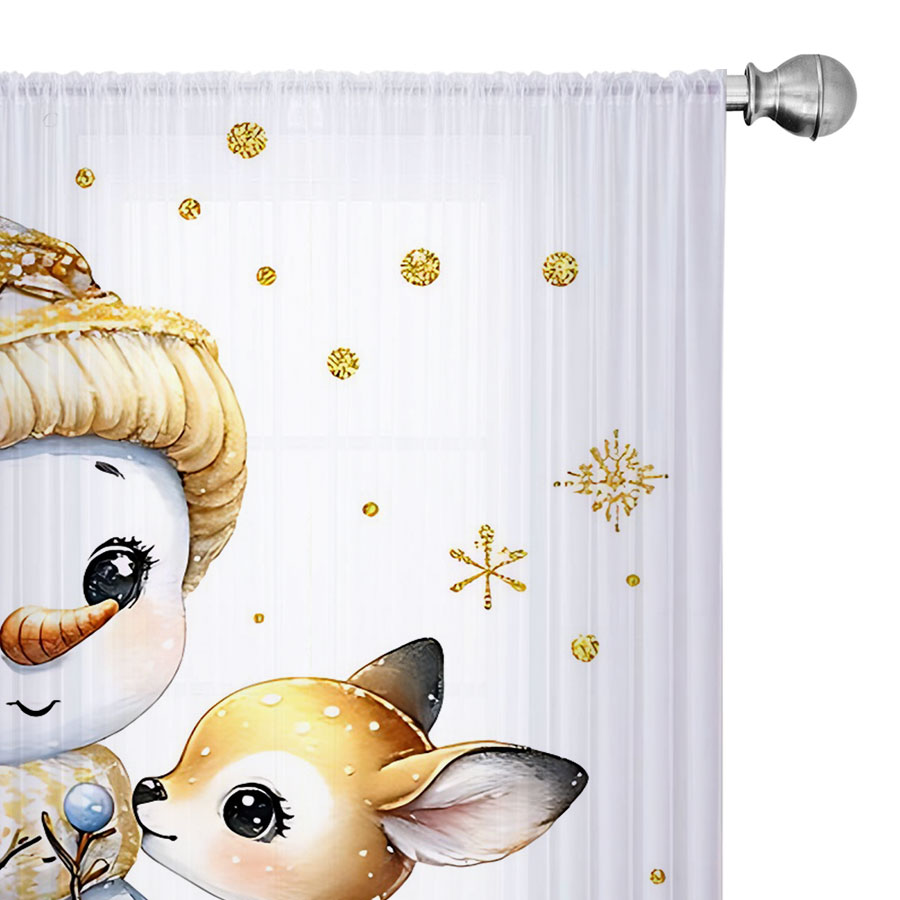 2PCS Digital Print Sheer Curta - đánh giá và giá Curtain Sheer Voile