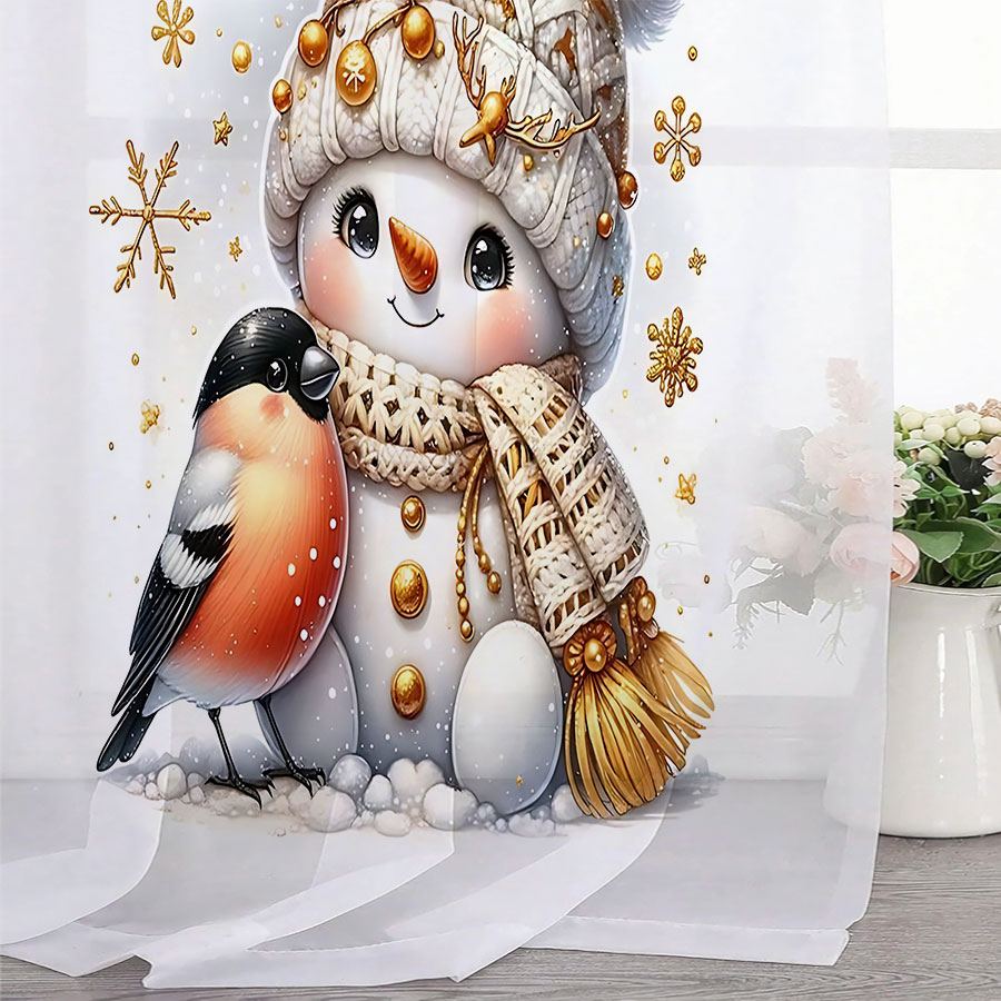 2PCS Digital Print Sheer Curta - đánh giá và giá Curtain Sheer Voile