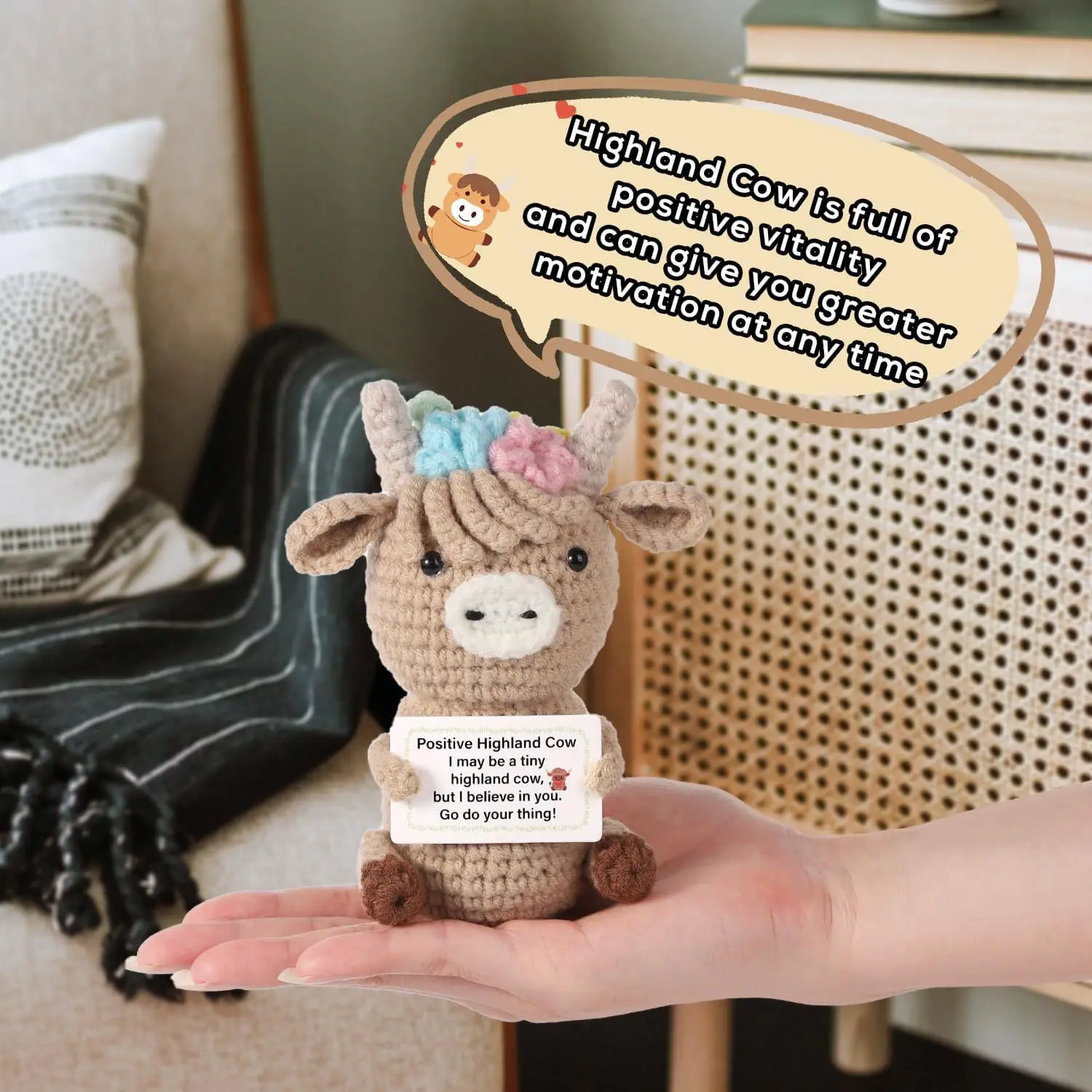 Crochet Emotional Cow Doll Dec - đánh giá và giá Home And Textiles Today