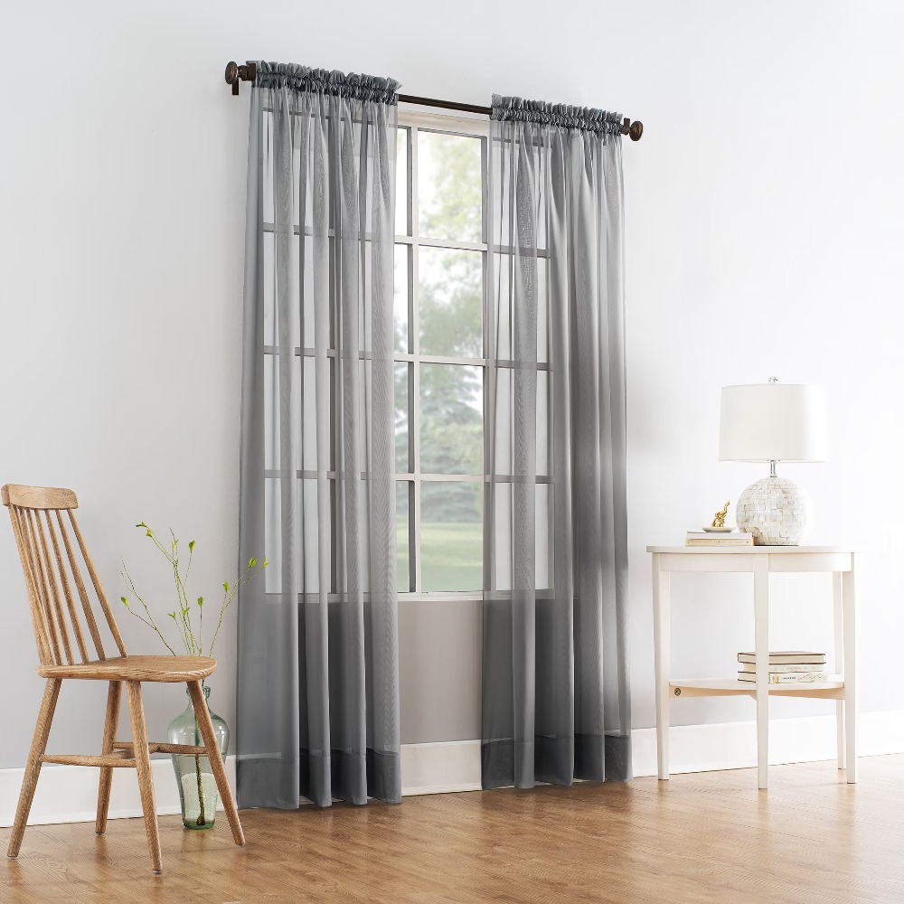 Sheer Voile Rod Pocket Curtain - đánh giá và giá Curtain Sheer Voile