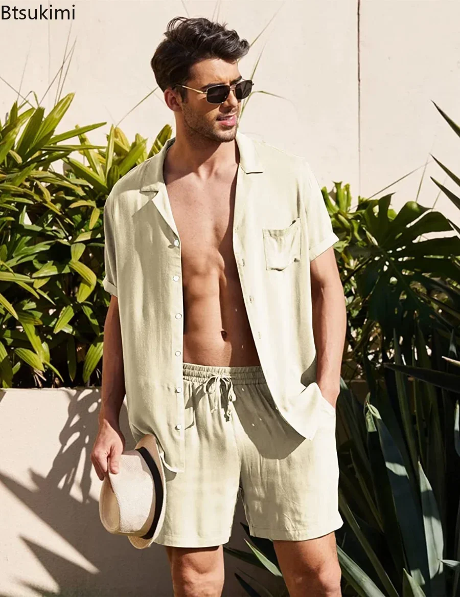 New Men's Summer Cotton Linen  - đánh giá và giá Linum Home Textiles