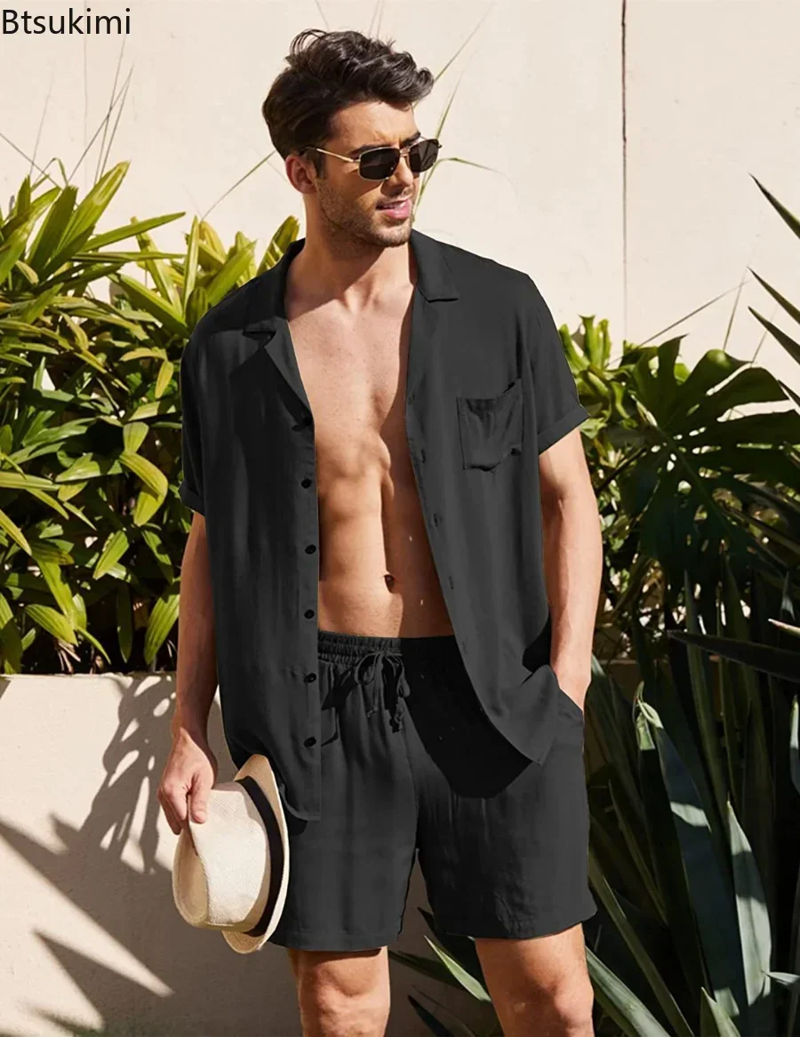 New Men's Summer Cotton Linen  - đánh giá và giá Linum Home Textiles