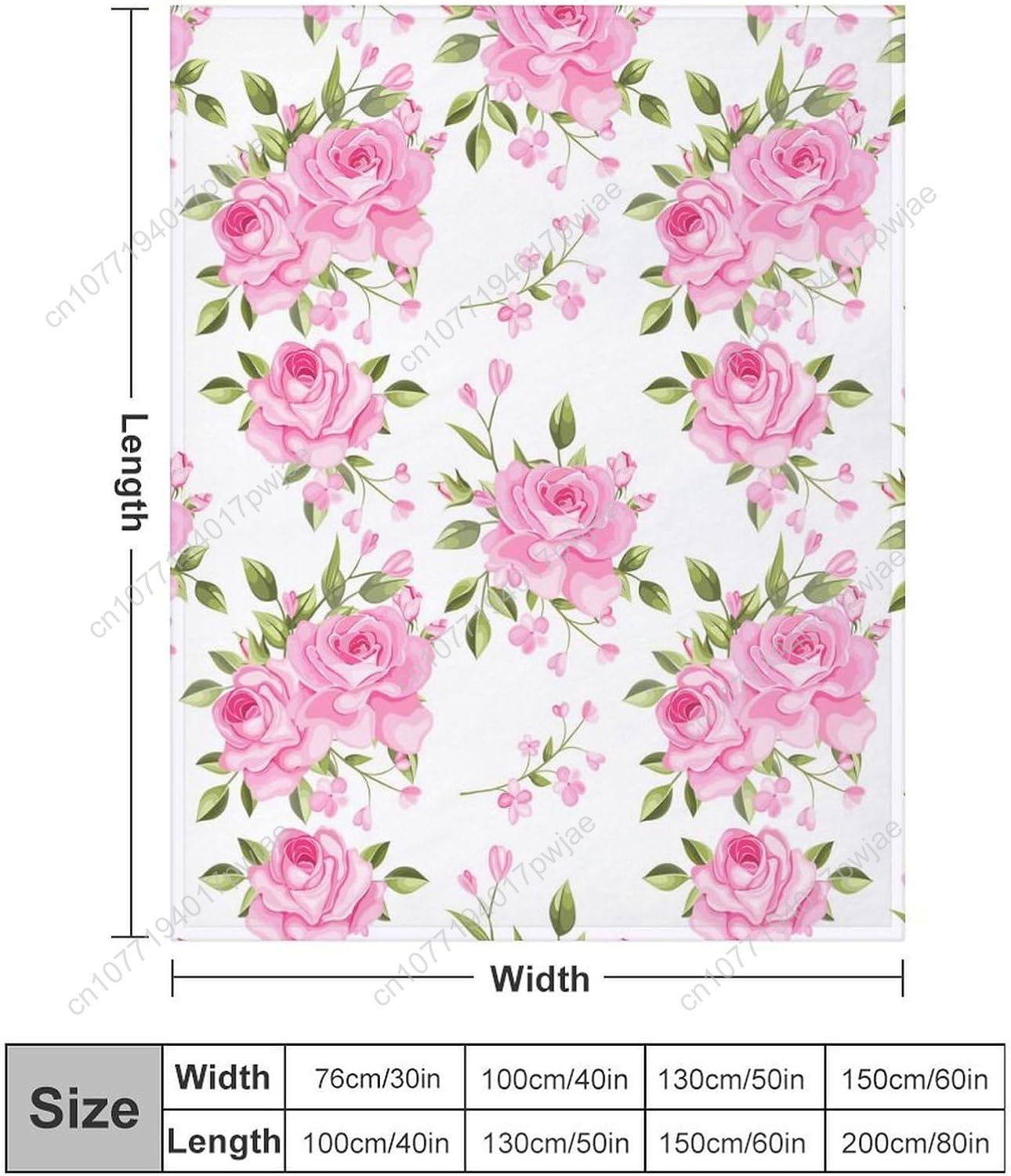 Pink Flower Throw Blanket Flor - đánh giá và giá Home Textiles Usa