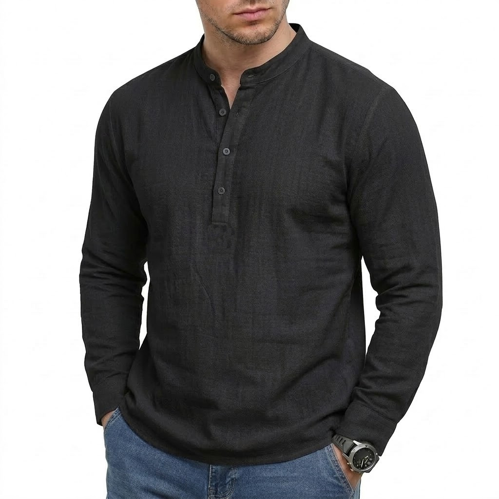 New Mens Long Sleeve Linen Shi - đánh giá và giá Linum Home Textiles