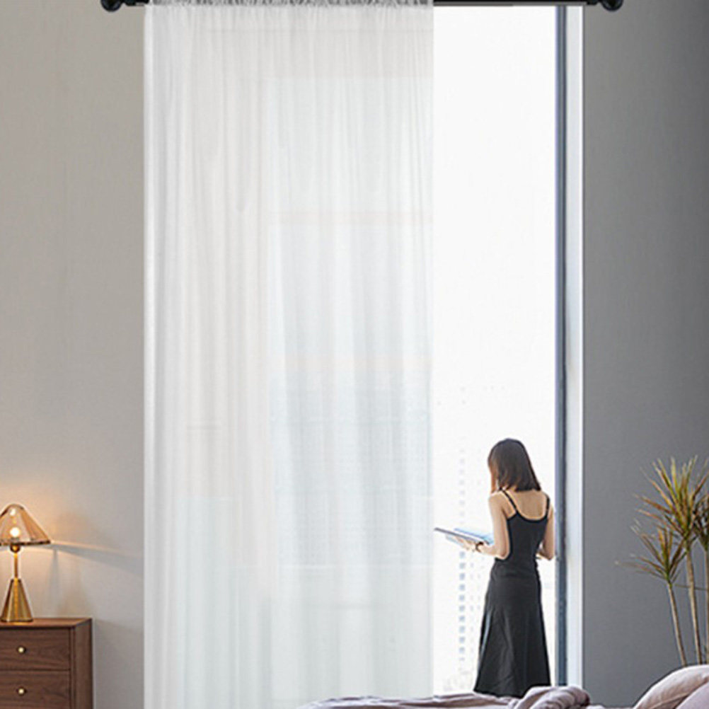 White Sheer Voile Window Curta - đánh giá và giá Curtain Sheer Voile