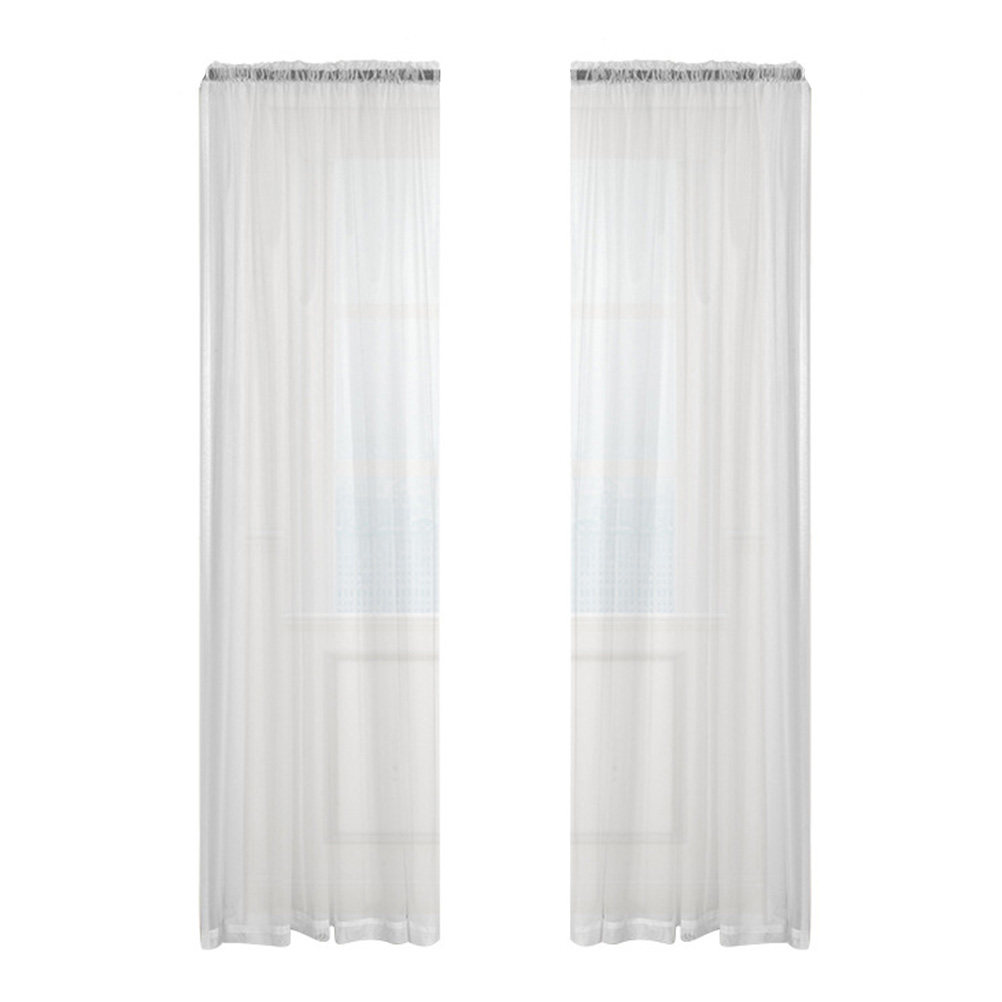 White Sheer Voile Window Curta - đánh giá và giá Curtain Sheer Voile