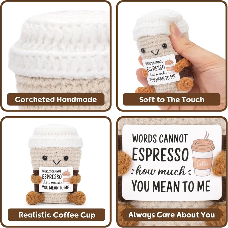 Handmade Crochet Coffee Doll w - đánh giá và giá Home And Textiles Today