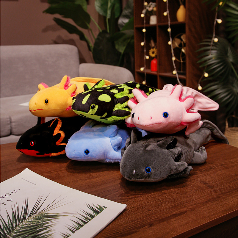 Kawaii Colorful Newt Plush Toy - đánh giá và giá Bolster Pillow Long