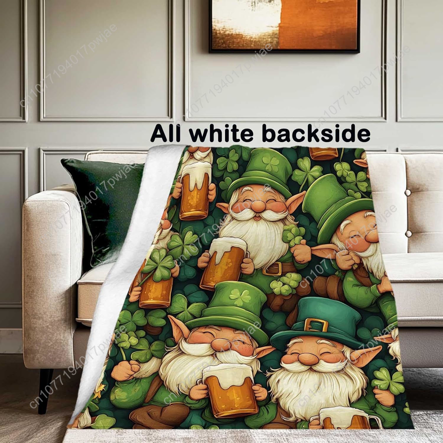 St. Patrick’s Day Gnome Throw  - đánh giá và giá Home And Textiles Today