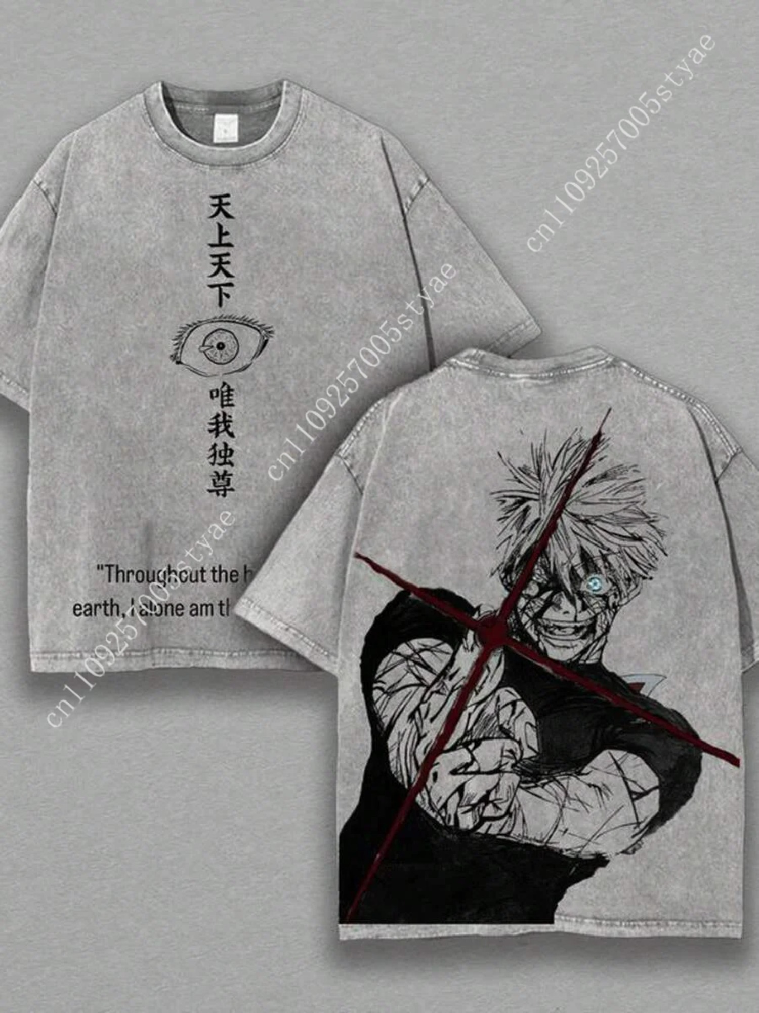 Gojo Satoru Graphic Tshirt  Ma - đánh giá và giá Quilt Cotton Summer