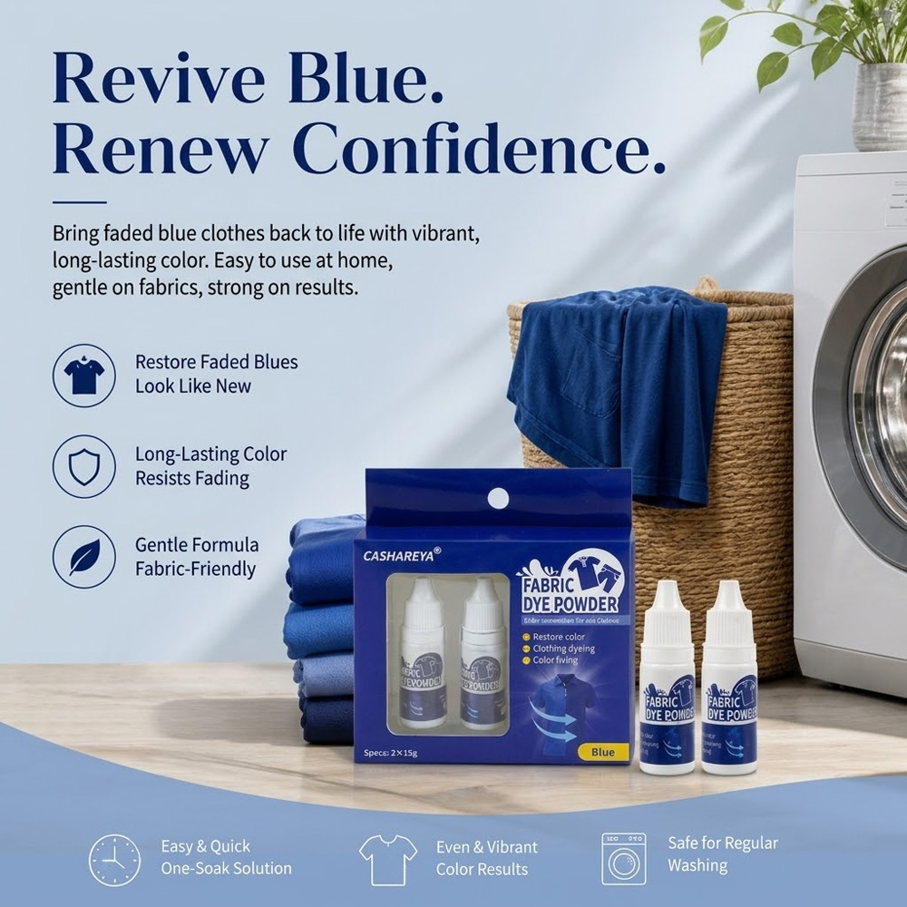 CASHAREYA Blue Fabric Dye Powd - đánh giá và giá Linum Home Textiles