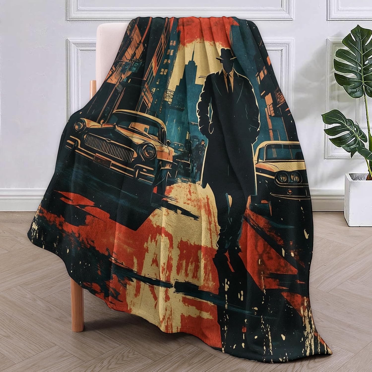 Noir Detective Blanket Gifts f - đánh giá và giá Home Textiles Usa
