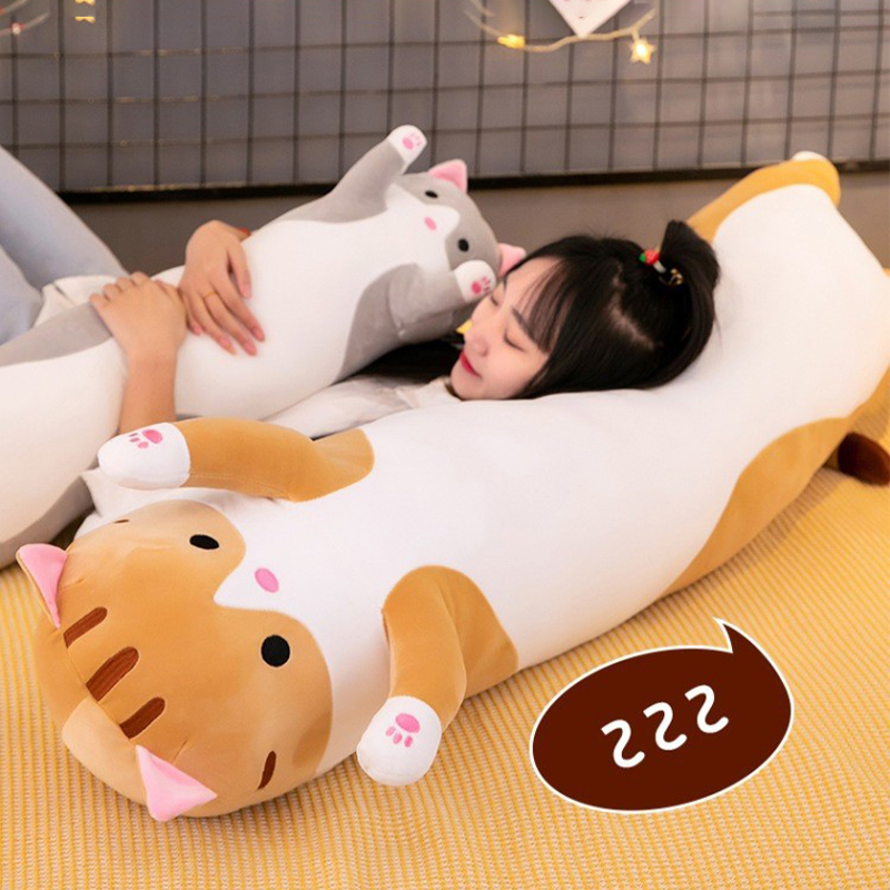 Cute Cat Plush Toy Long Pink B - đánh giá và giá Bolster Pillow Long