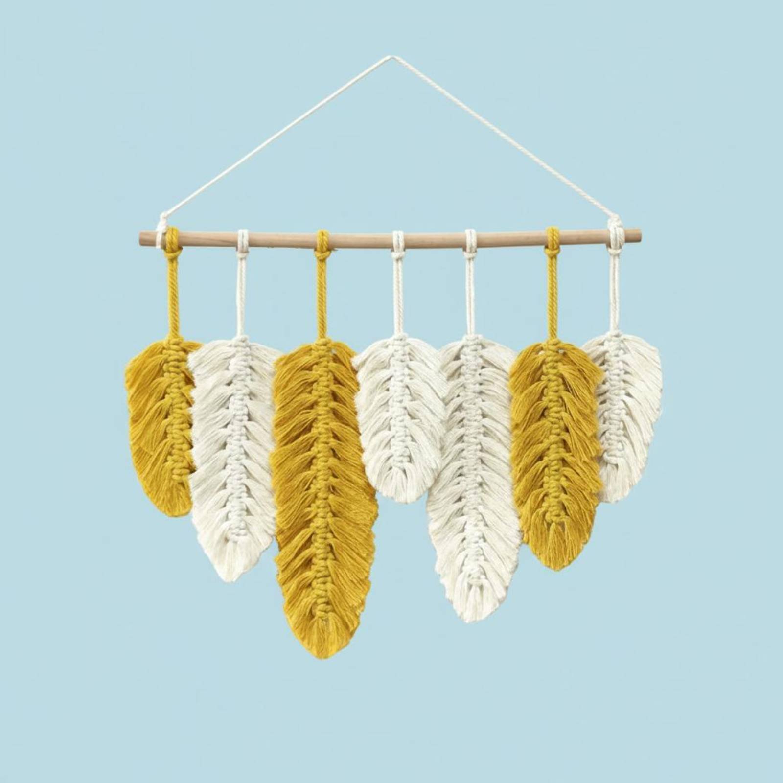 Macrame Feather Wall Hanging H - đánh giá và giá Home Textiles Usa