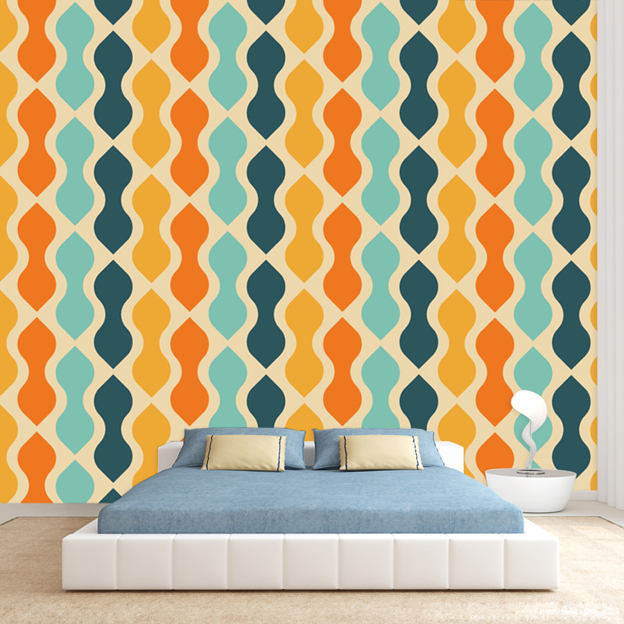 15+ Retro Geometry Rainbow Lin - đánh giá và giá Home Lines Textiles