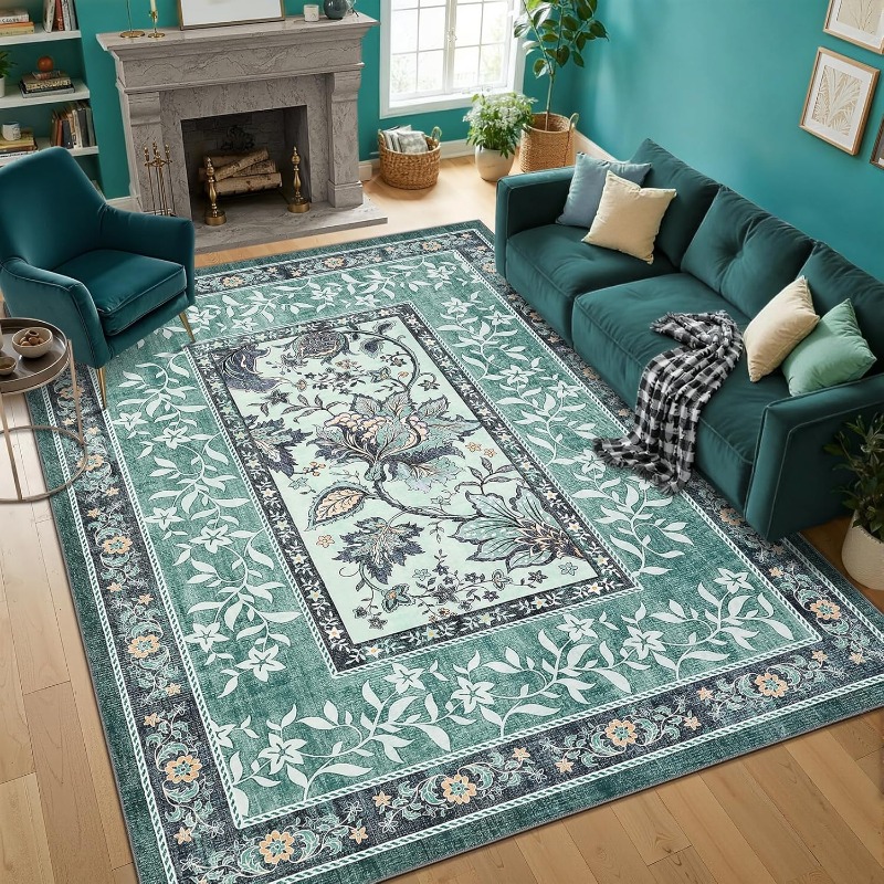 Retro Plant Print Carpet for L - đánh giá và giá Home Lines Textiles