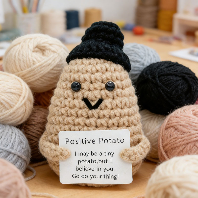 Cute Positive Potato Crochet D - đánh giá và giá Home And Textiles Today