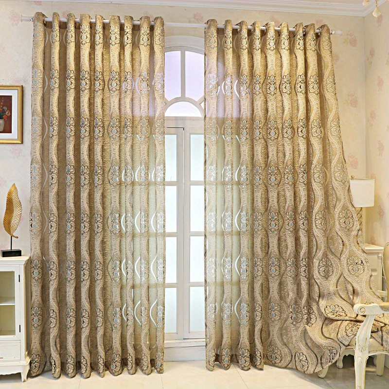 1pc Coffee 3D Embossed Sheer C - đánh giá và giá Curtain Sheer Voile